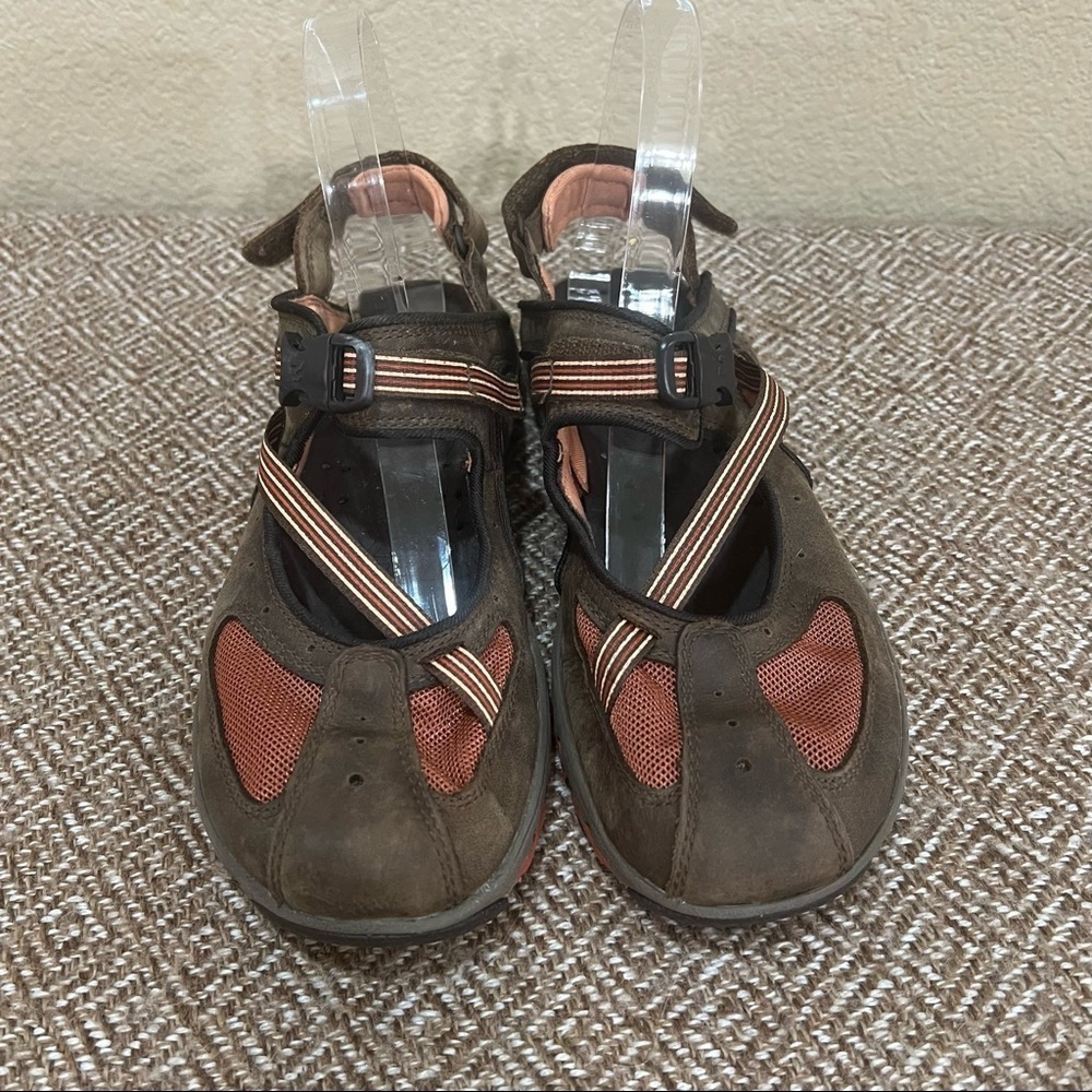 Merrell Cambrian Emme Leather Ginger Vibram Soles Walking Hiking Shoes Sz 8 GUC - Picture 2 of 9